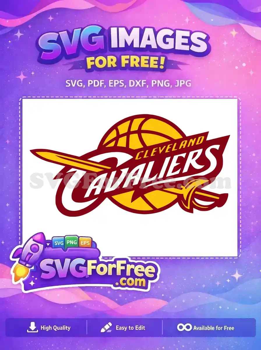 Free Cleveland Cavaliers Logo Free Basketball Sword Sport Free SVG