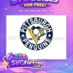 Free Hockey Player Free Sport Logos Pittsburgh Penguins Free SVG - Instant Download
