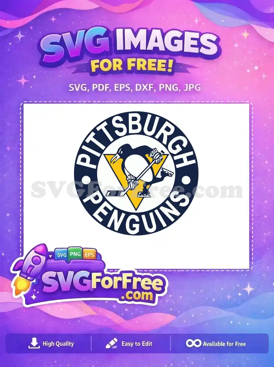 Free Hockey Player Free Sport Logos Pittsburgh Penguins Free SVG