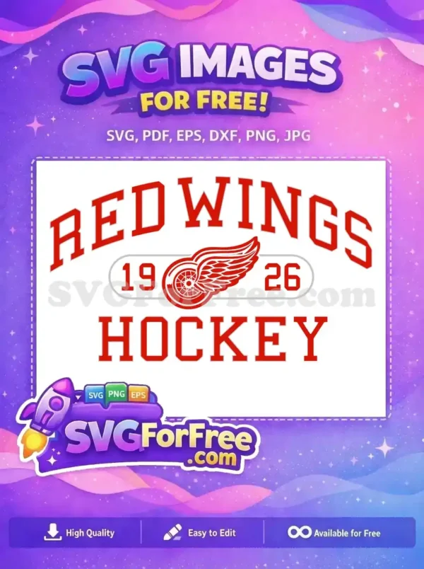 Free Red Wings Logo Free Hockey Team Sport Free SVG