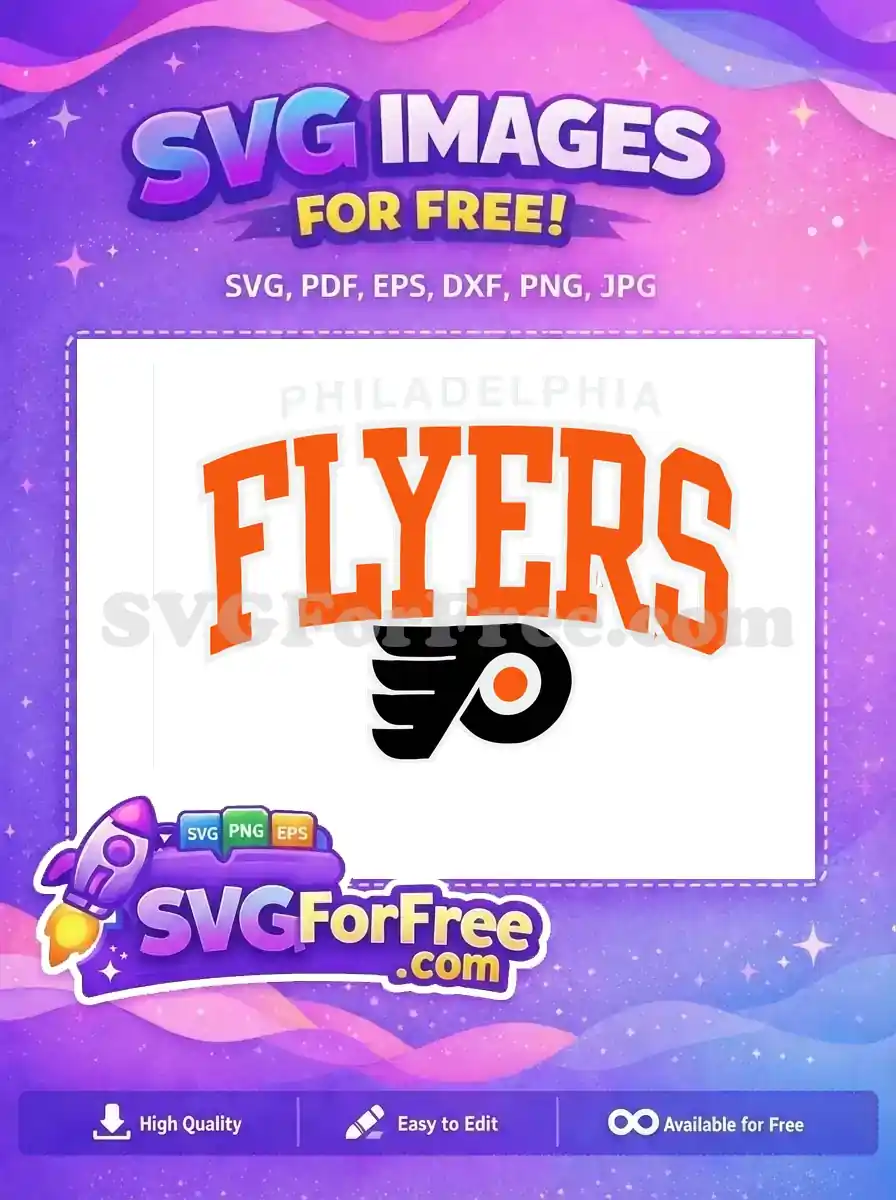 Free Orange Flyers Free Philadelphia Letters Sport Free SVG