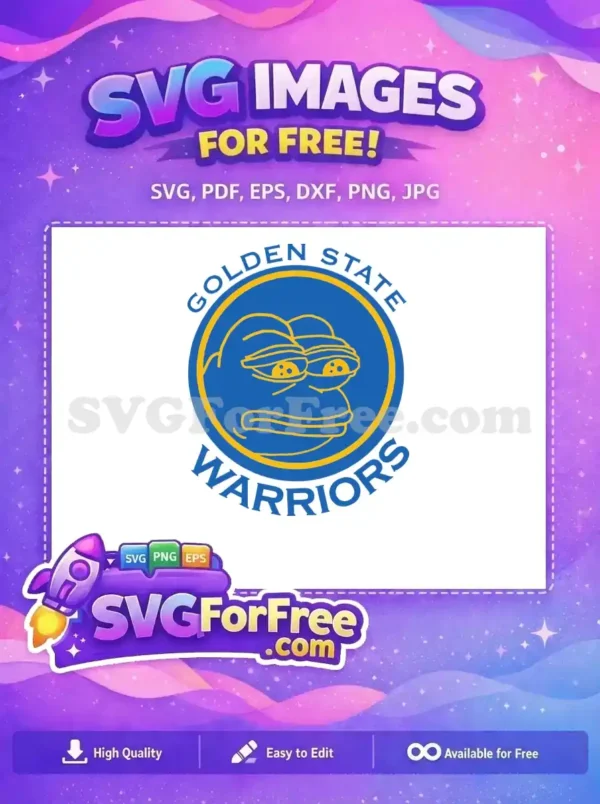 Free Pepe Sad Eyes Free Golden State Warriors Free SVG