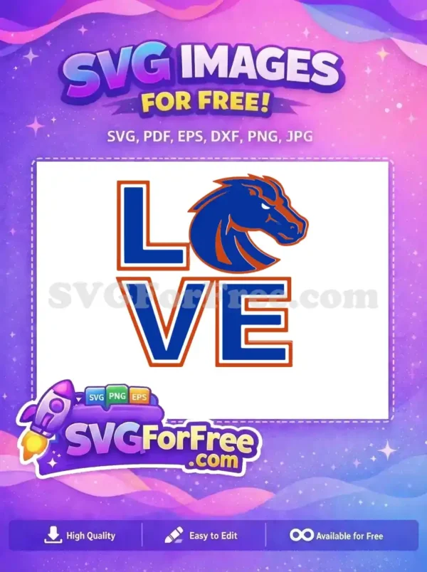 Free Blue Orange Love Free Horse Head Sport Free SVG