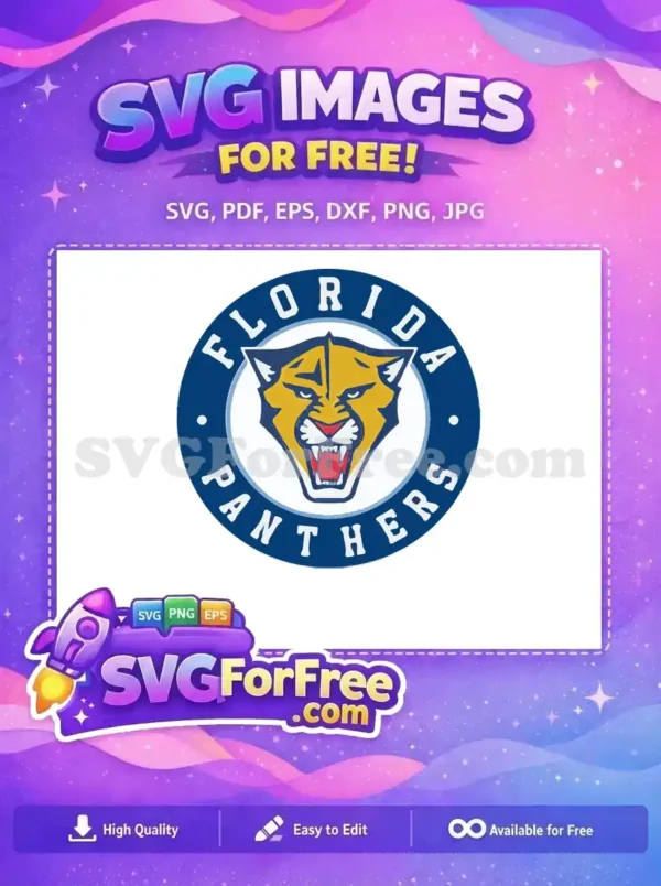 Free Fierce Feline Free Blue Accents Sport Logos Free SVG