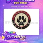 Free Black Paw Free Phoenix Coyotes Sport Logos Free SVG - Instant Download