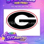 Free Red Outline Free Black Letter College Free SVG - Instant Download