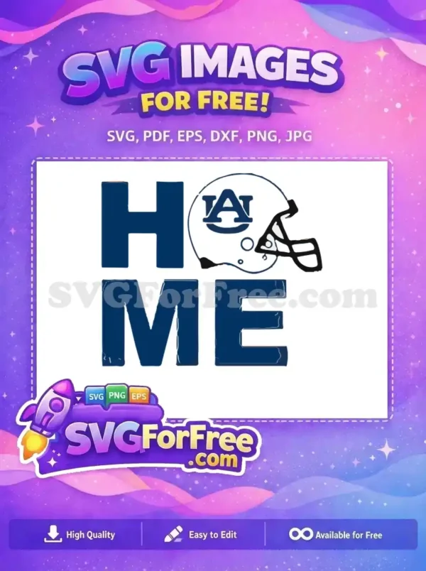 Free Auburn Tigers Helmet Free College Home Decor Free SVG