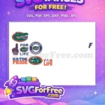 Free Gator Head Free Mascot Art College Football Free SVG - Instant Download