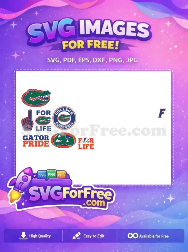 Free Gator Head Free Mascot Art College Football Free SVG