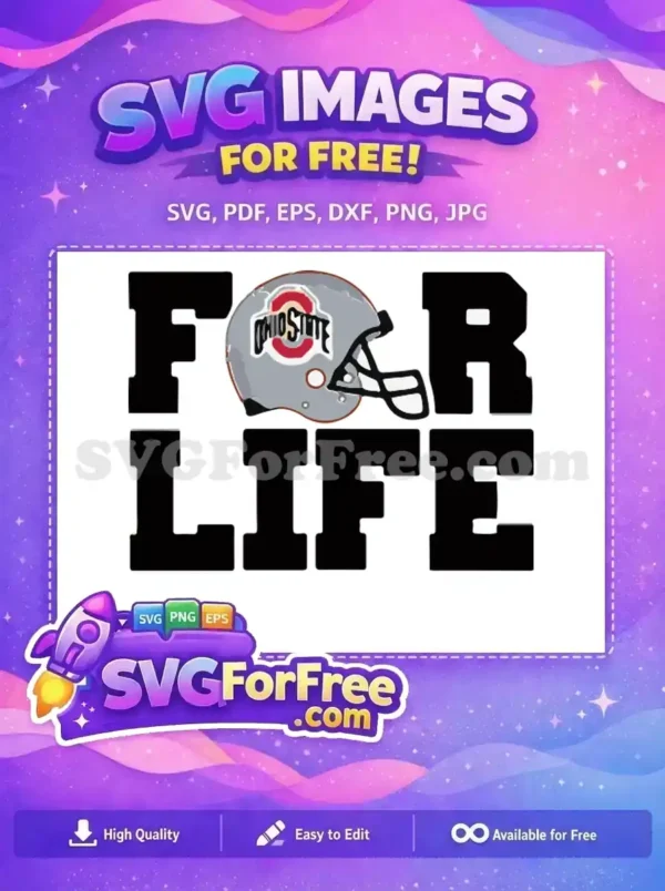 Free Ohio State Helmet Free For Life Sport Logos Free SVG