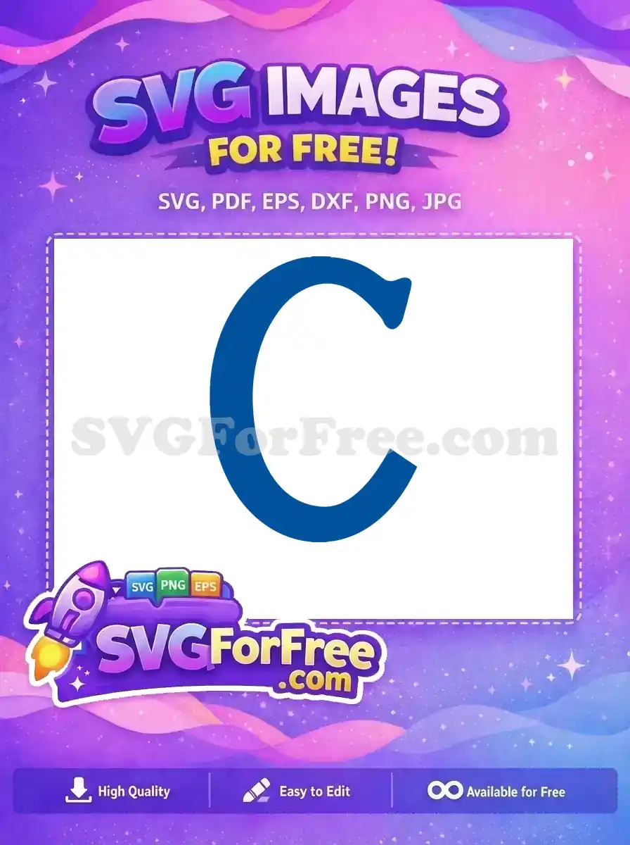 Free Blue Initial C Free Sport Logos Free SVG