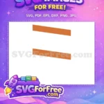 Free Black Orange White Stripes Free Sport Logo Free SVG - Instant Download