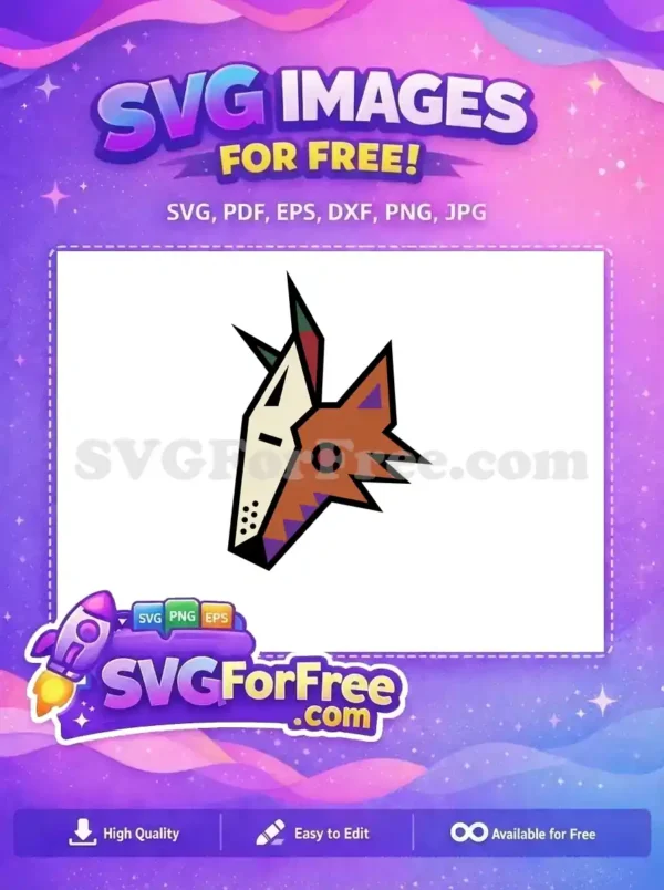 Free Geometric Wolf Head Free Sport Logos Style Free SVG 1