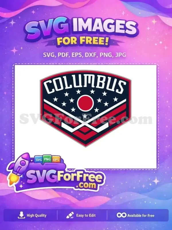 Free Columbus Logo Free Stars Ohio Sport Free SVG