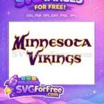 Free Minnesota Vikings Gold Trim Free Sport Logos Team Free SVG - Instant Download