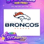 Free Orange Mane Free Broncos Logo Sport Free SVG 1 - Instant Download