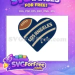 Free Football Icon Free Los Angeles Sport Free SVG - Instant Download