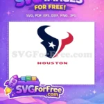 Free Red and Blue Horns Free Star Houston Texans Free SVG - Instant Download