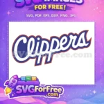 Free Clippers Blue Free Sport Logo free SVG - Instant Download