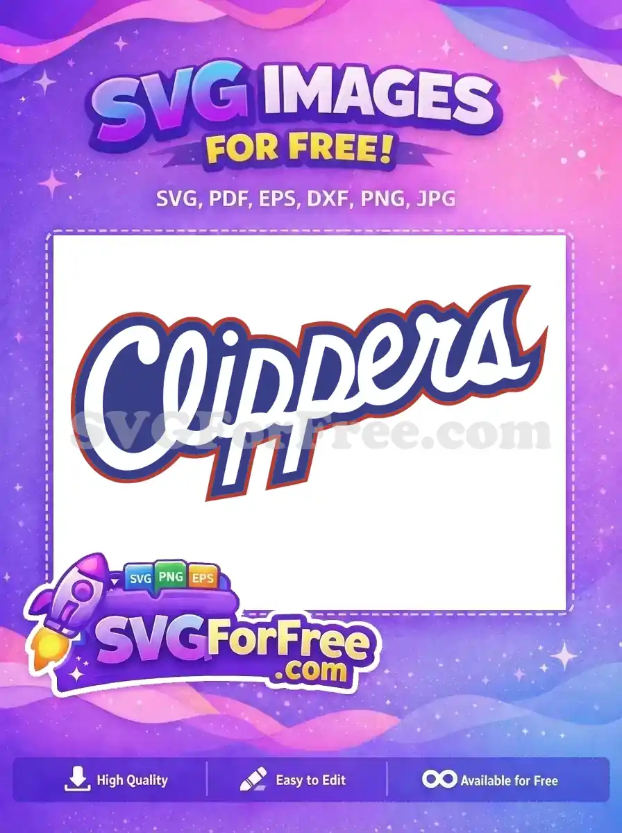 Free Clippers Blue Free Sport Logo free SVG