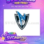 Free Blue Letter M Free Basketball Logo Sport Free SVG - Instant Download
