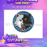 Free Bared Fangs Free Red Eyes Wolf Sport Logos Free SVG - Instant Download