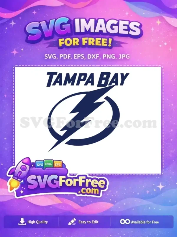 Free Navy Lightning Free Tampa Bay Hockey Free SVG