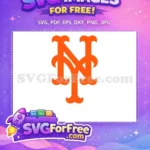Free Orange Sport Logos Free Baseball New York Free SVG - Instant Download