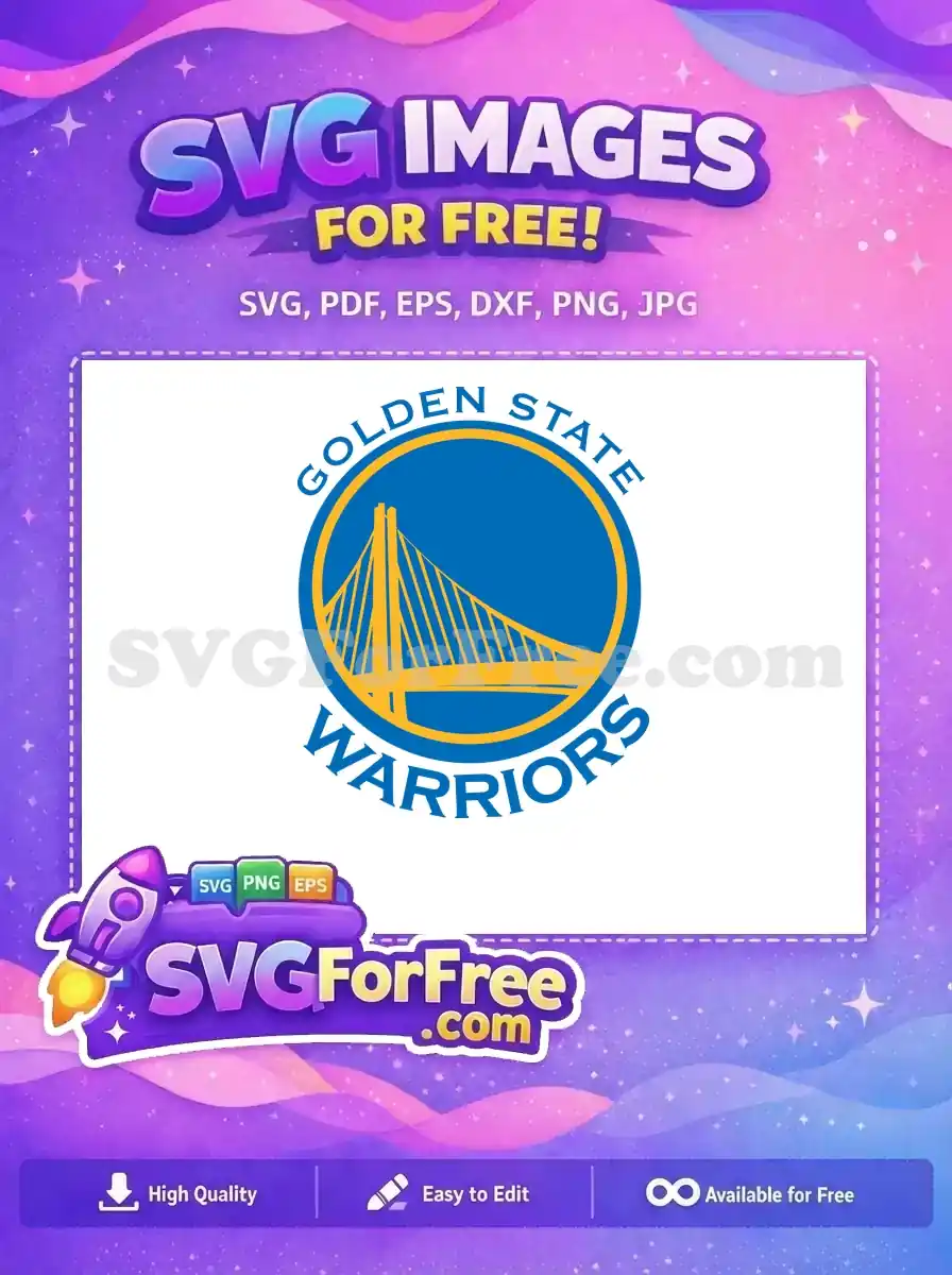 Free Golden Gate Free Bridge Golden State Warriors Free SVG