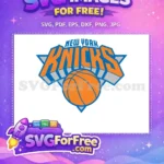 Free Orange Basketball Free Blue Outline New York Knicks Free SVG - Instant Download