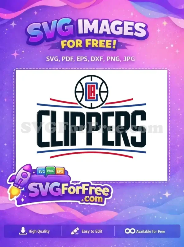 Free Los Angeles Free Clippers Sport Logos Free SVG