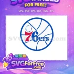 Free Blue Outline Free Red Accent Philadelphia Free SVG - Instant Download
