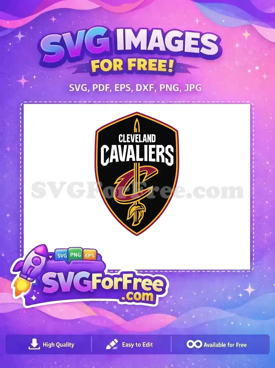 Free Cleveland Cavaliers Logo Free Maroon C Free SVG