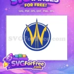 Free Yellow Trident Free Blue Circle Sport Logos Free SVG - Instant Download