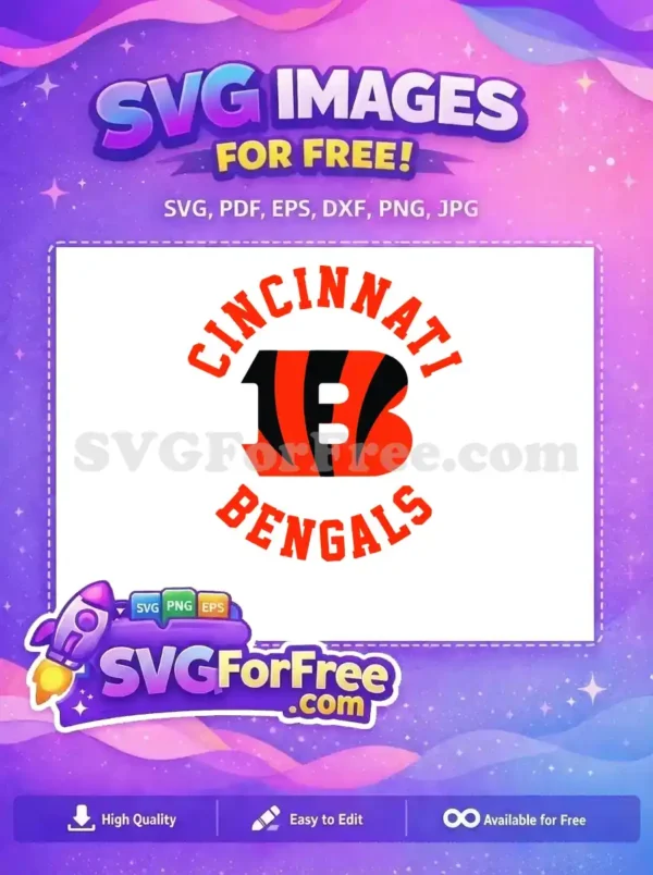 Free Orange Black Stripes Free Cincinnati Bengals Logo Free SVG