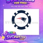 Free Patriotic Helmet Free Poker Chip New England Free SVG - Instant Download