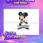Free Minnie Mouse Green Bow Free Eagles Logo Design Free SVG - Instant Download
