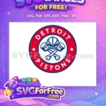 Free Detroit Pistons Free Sport Logo Red Free SVG - Instant Download