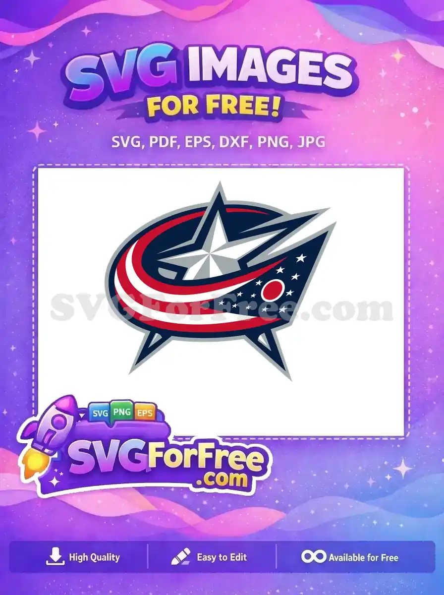 Free Star Logo Free Ohio Flag Columbus Blue Jackets Free SVG