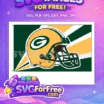 Free Green Bay Packers Helmet Free Sport Logos Yellow Free SVG - Instant Download