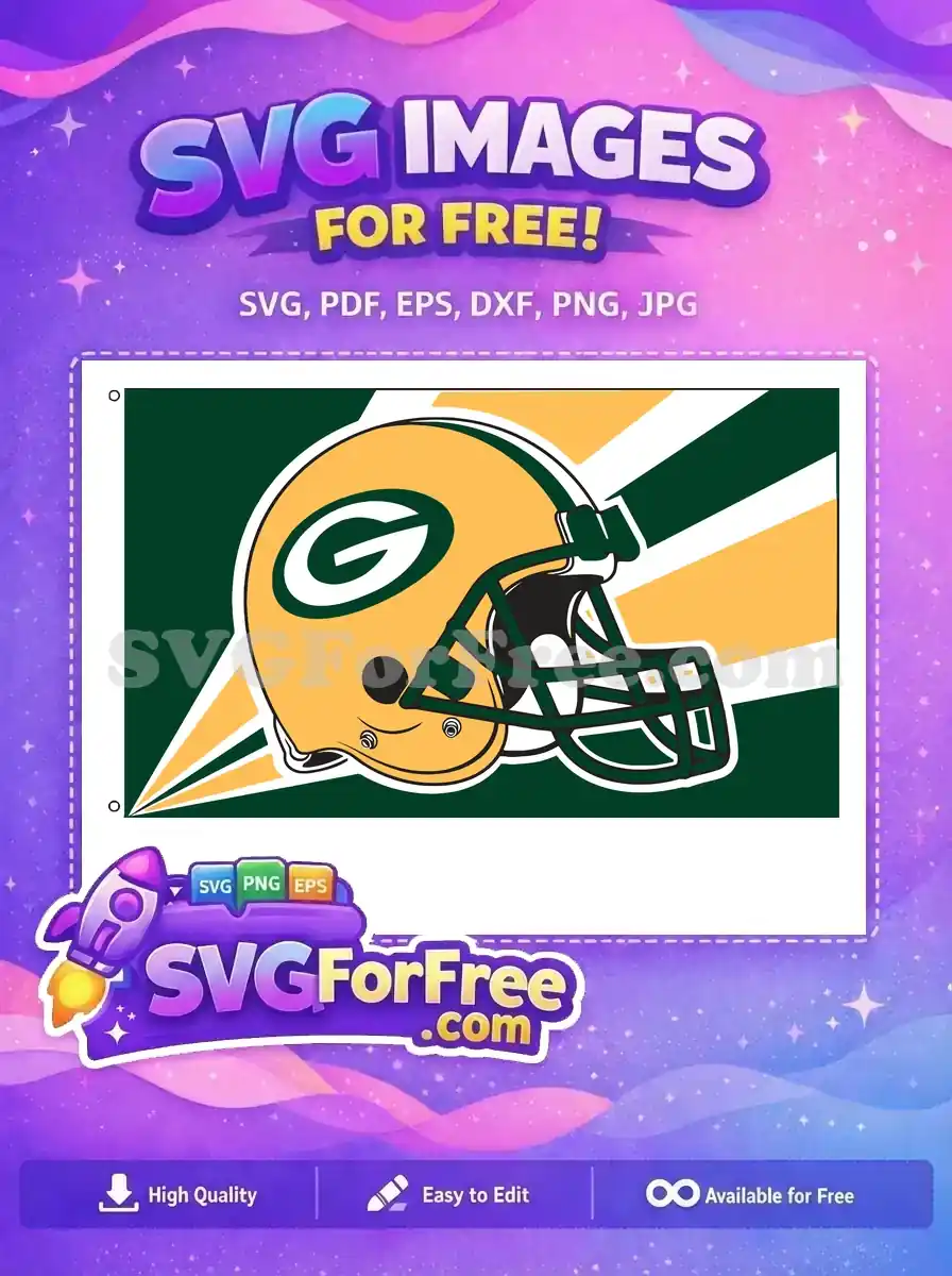 Free Green Bay Packers Helmet Free Sport Logos Yellow Free SVG