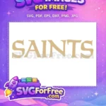 Free Saints Sport Logo Free Team Gold Free SVG - Instant Download