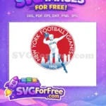 Free Throwing Pose Free Giants Player New York Football Free SVG - Instant Download