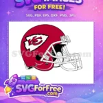 Free Red Helmet Free KC Logo Sport Free SVG - Instant Download