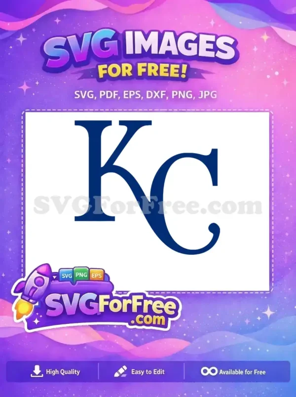 Free Royals KC Logo Free Dark Blue Sport Free SVG
