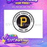 Free Gold Letter P Free Pittsburgh Pirates Baseball Free SVG - Instant Download