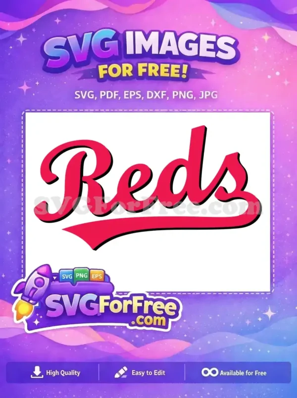 Free Reds Script Free Sport Logos Design Free SVG