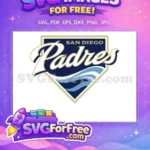 Free San Diego Script Free Padres Waves Logo Free SVG - Instant Download