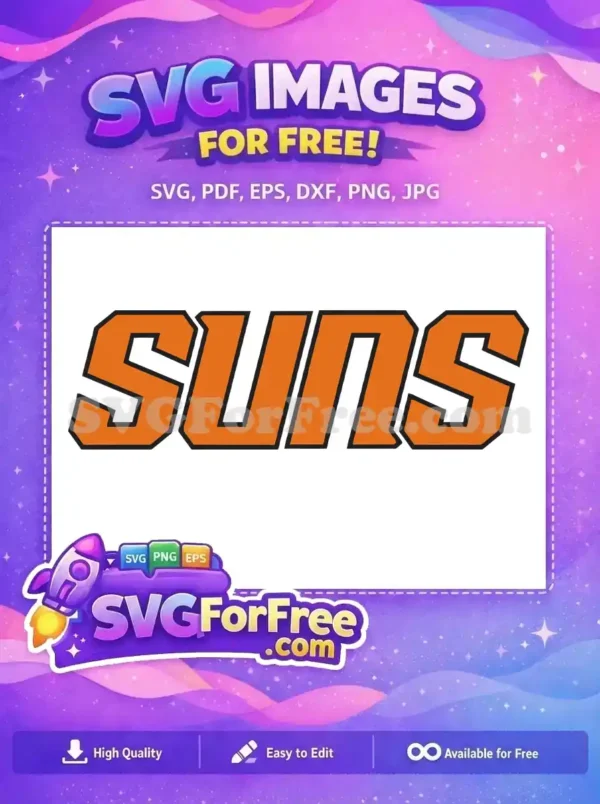 Free Orange Suns Free Black Outline Sport Free SVG