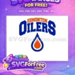 Free Edmonton Oilers Logo Free Orange Detail Sport Free SVG - Instant Download